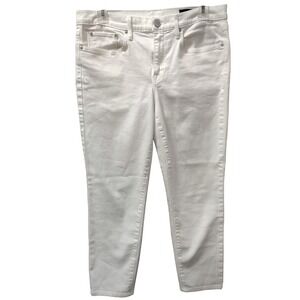 Vince Mason Relaxed Rolled Jeans White Denim Womens Casual Pants 31" waist‎